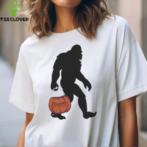 Official Atlanta Braves 12 Bigfoot Halloween 2023 T Shirt