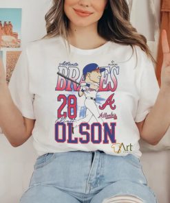 Official Atlanta Braves Matt Olson Caricature Baseball Shirt