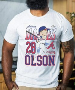 Official Atlanta Braves Matt Olson Caricature Baseball Shirt