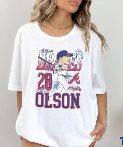 Official Atlanta Braves Matt Olson Caricature Baseball Shirt