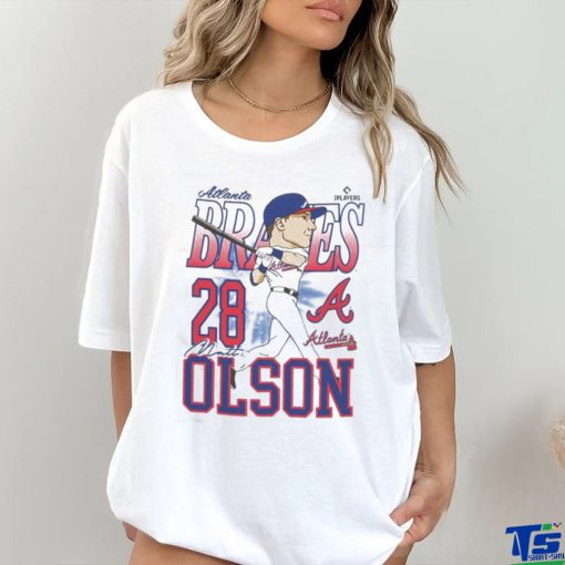Official Atlanta Braves Matt Olson Caricature Baseball Shirt