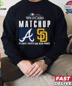 Official Atlanta Braves vs. San Diego Padres 2024 MLB NL Wild Card Matchup T Shirt