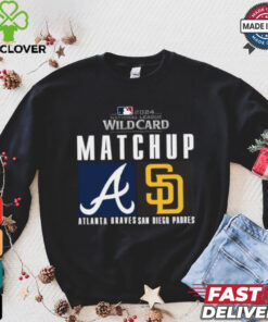 Official Atlanta Braves vs. San Diego Padres 2024 MLB NL Wild Card Matchup T Shirt