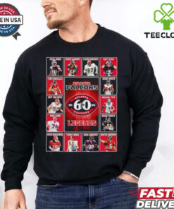 Official Atlanta Falcons Legends 1965 2025 Julio Jones Deion Sanders Claude Humphrey Matt Ryan signatures shirt