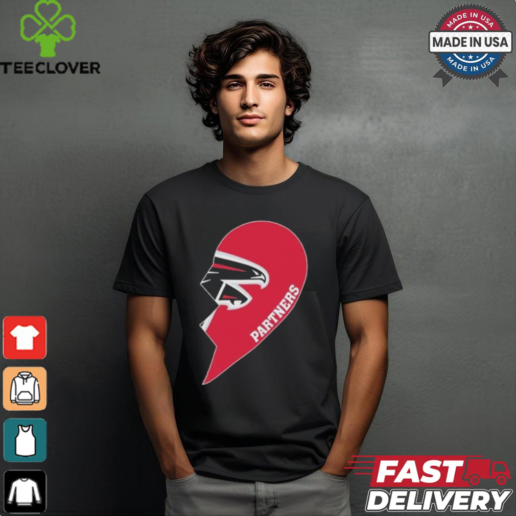 Official Atlanta Falcons Partners Half Heart Shirt Official Atlanta Falcons Partners Half Heart Shirt