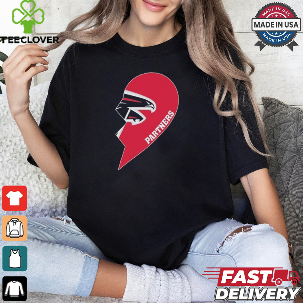 Official Atlanta Falcons Partners Half Heart Shirt Official Atlanta Falcons Partners Half Heart Shirt