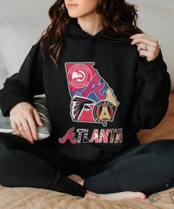 Official Atlanta Map Sports Teams Logo Shirt