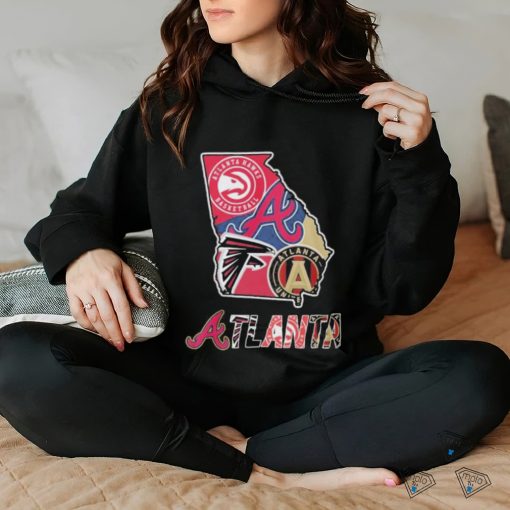 Official Atlanta Map Sports Teams Logo Shirt