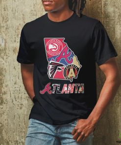 Official Atlanta Map Sports Teams Logo Shirt