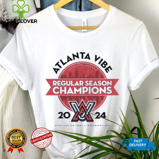 Official Atlanta Vibe 2024 Pro Volleyball Federation Regular Season Champions Shirt