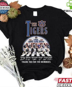 Official Auburn Tigers 132nd 1892 2024 Thank You For The Memories 2D T Shirt 1 Official Auburn Tigers 132nd 1892 2024 Thank You For The Memories 2D T Shirt
