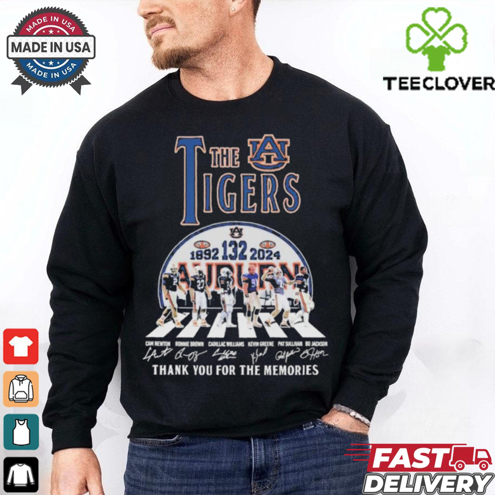 Official Auburn Tigers 132nd 1892 2024 Thank You For The Memories 2D T Shirt Official Auburn Tigers 132nd 1892 2024 Thank You For The Memories 2D T Shirt