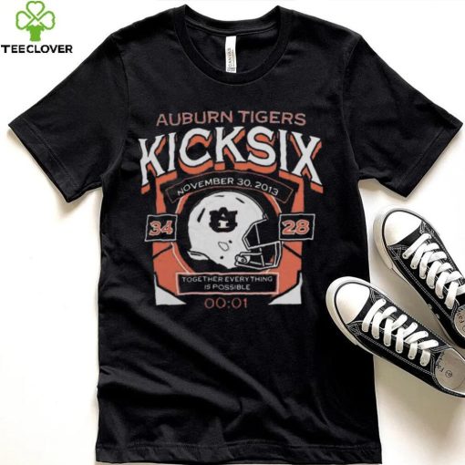 Official Auburn Tigers Kick Six Together Everything Is Possible Shirt