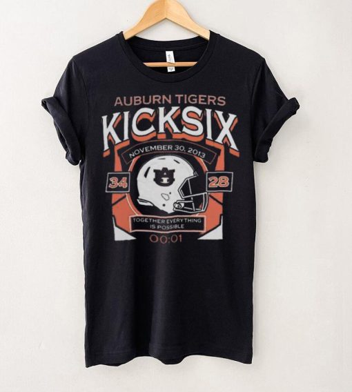 Official Auburn Tigers Kick Six Together Everything Is Possible Shirt