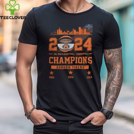 Official Auburn Tigers SEC Men’s Basketball Tournament Champions 2024 City Shirt