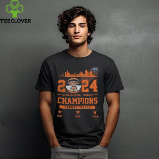 Official Auburn Tigers SEC Men’s Basketball Tournament Champions 2024 City Shirt