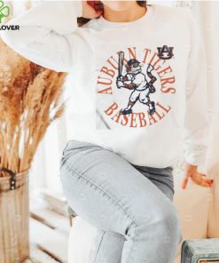 Official Auburn Tigers Vault Baseball Batting Aubie Shirt