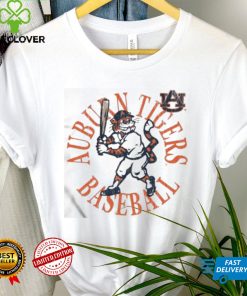 Official Auburn Tigers Vault Baseball Batting Aubie Shirt