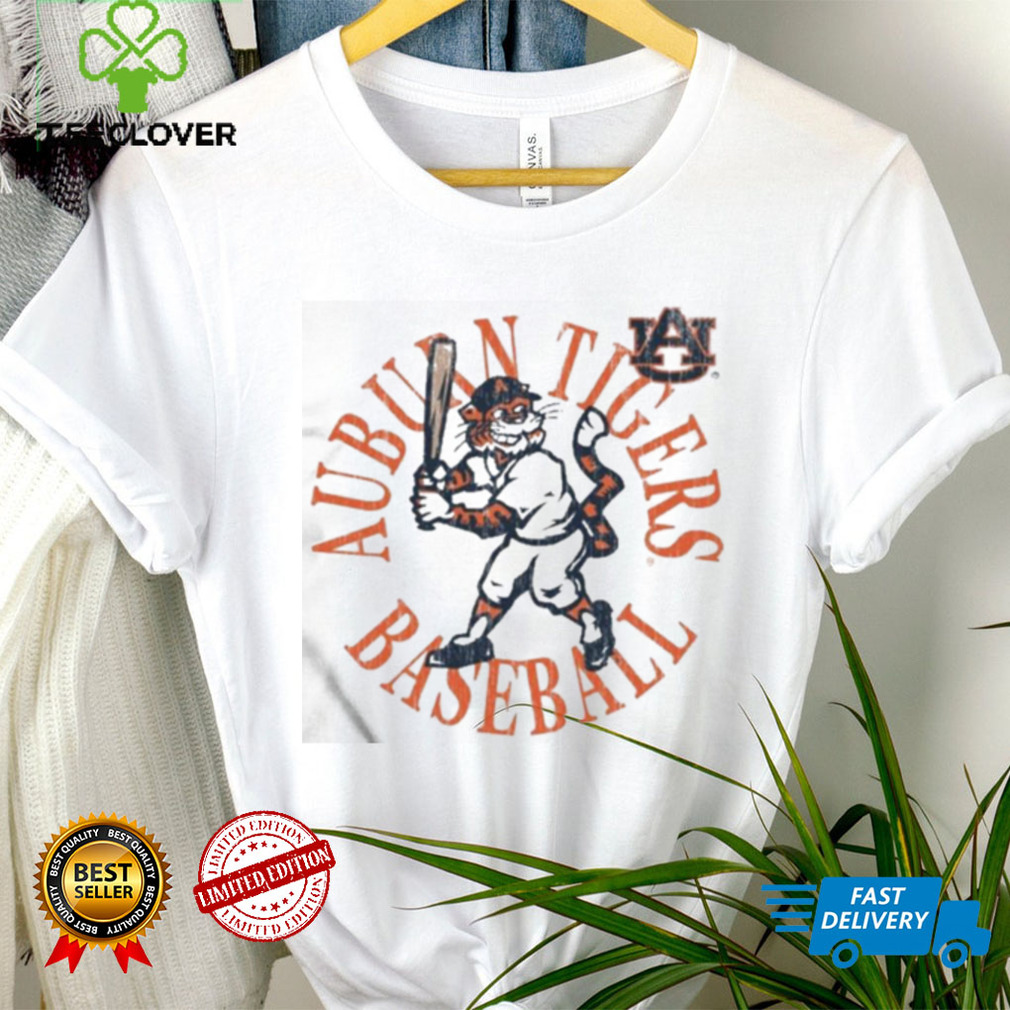 Official Auburn Tigers Vault Baseball Batting Aubie Shirt Official Auburn Tigers Vault Baseball Batting Aubie Shirt