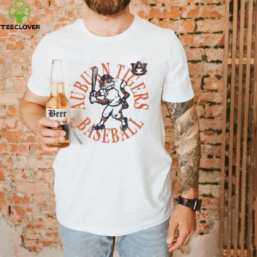 Official Auburn Tigers Vault Baseball Batting Aubie Shirt