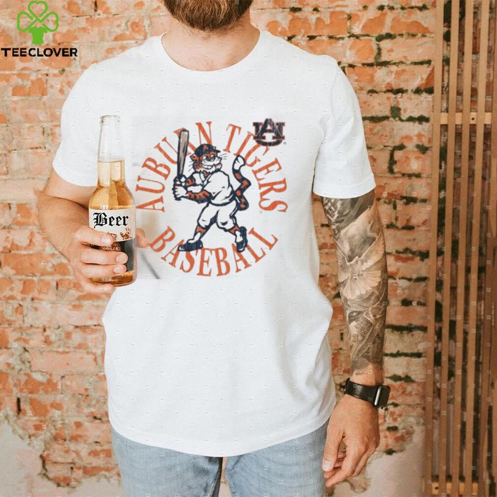 Official Auburn Tigers Vault Baseball Batting Aubie Shirt Official Auburn Tigers Vault Baseball Batting Aubie Shirt