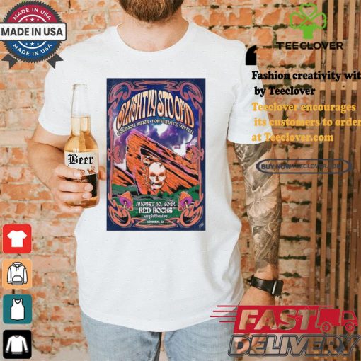 Official Aug 10 2024 Red Rocks Amphitheatre Morrison CO Slightly Stoopid Poster Unisex T Shirt