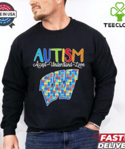 Official Autism Accept Understand Love Wisconsin Badgers Shirt 3 Official Autism Accept Understand Love Wisconsin Badgers Shirt