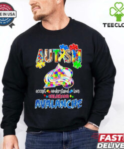 Official Autism accept understand love Colorado Avalanche shirt