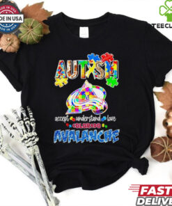 Official Autism accept understand love Colorado Avalanche shirt