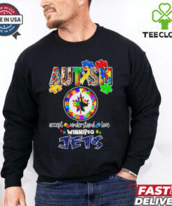 Official Autism accept understand love Winnipeg Jets shirt