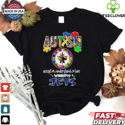 Official Autism accept understand love Winnipeg Jets shirt