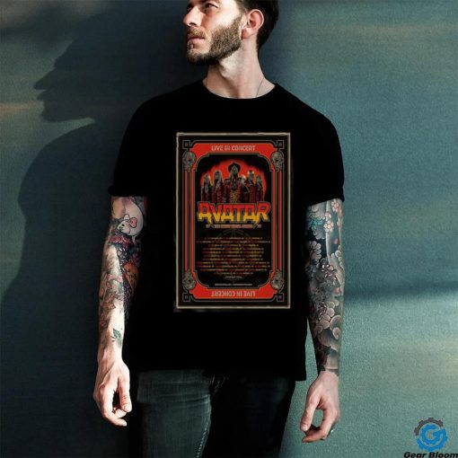 Official Avatar Live In Concert The Great Metal Circus 2024 T Shirt