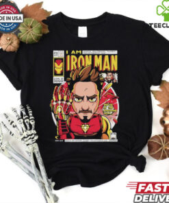 Official Avengers I Am Iron Man I Love You 3000 Genius Bilionaire Playboy T shirt