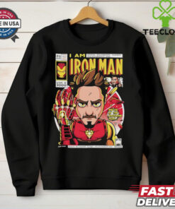Official Avengers I Am Iron Man I Love You 3000 Genius Bilionaire Playboy T shirt
