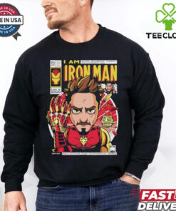 Official Avengers I Am Iron Man I Love You 3000 Genius Bilionaire Playboy T shirt