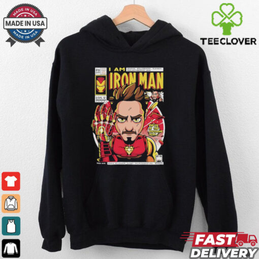 Official Avengers I Am Iron Man I Love You 3000 Genius Bilionaire Playboy T shirt