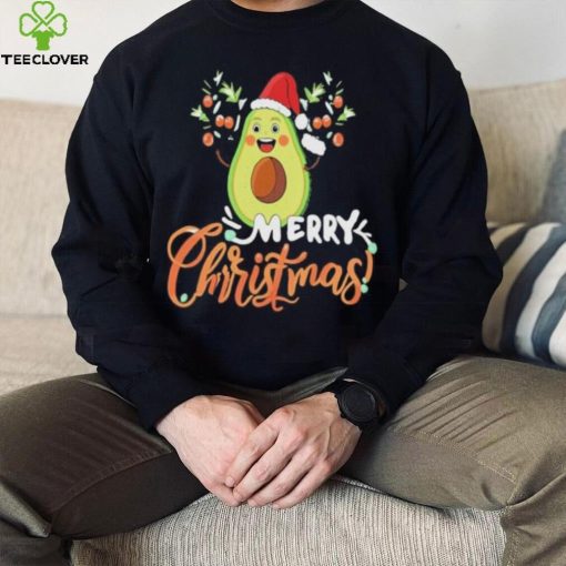 Official Avocado Cartoon Merry Christmas T hoodie, sweater, longsleeve, shirt v-neck, t-shirt