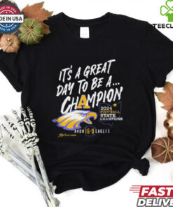 Official Avon Eagles It’s A Great Day To Be A Champion 2024 Football State Champions T-shirt