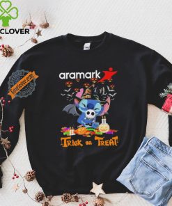 Official Baby Stitch Hug Baby Jack Skellington Aramark Trick Or Treat Halloween 2024 shirt