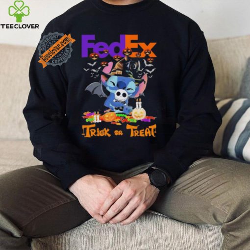 Official Baby Stitch Hug Baby Jack Skellington FedEx Trick Or Treat Halloween 2024 shirt