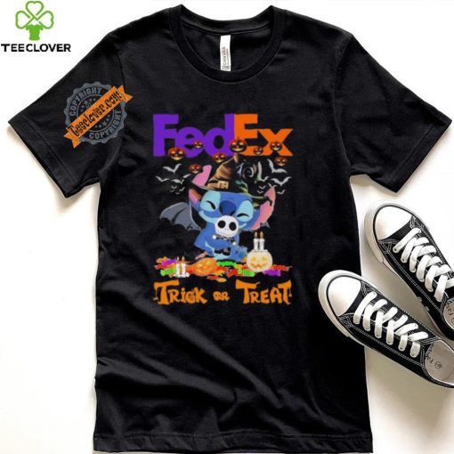Official Baby Stitch Hug Baby Jack Skellington FedEx Trick Or Treat Halloween 2024 shirt