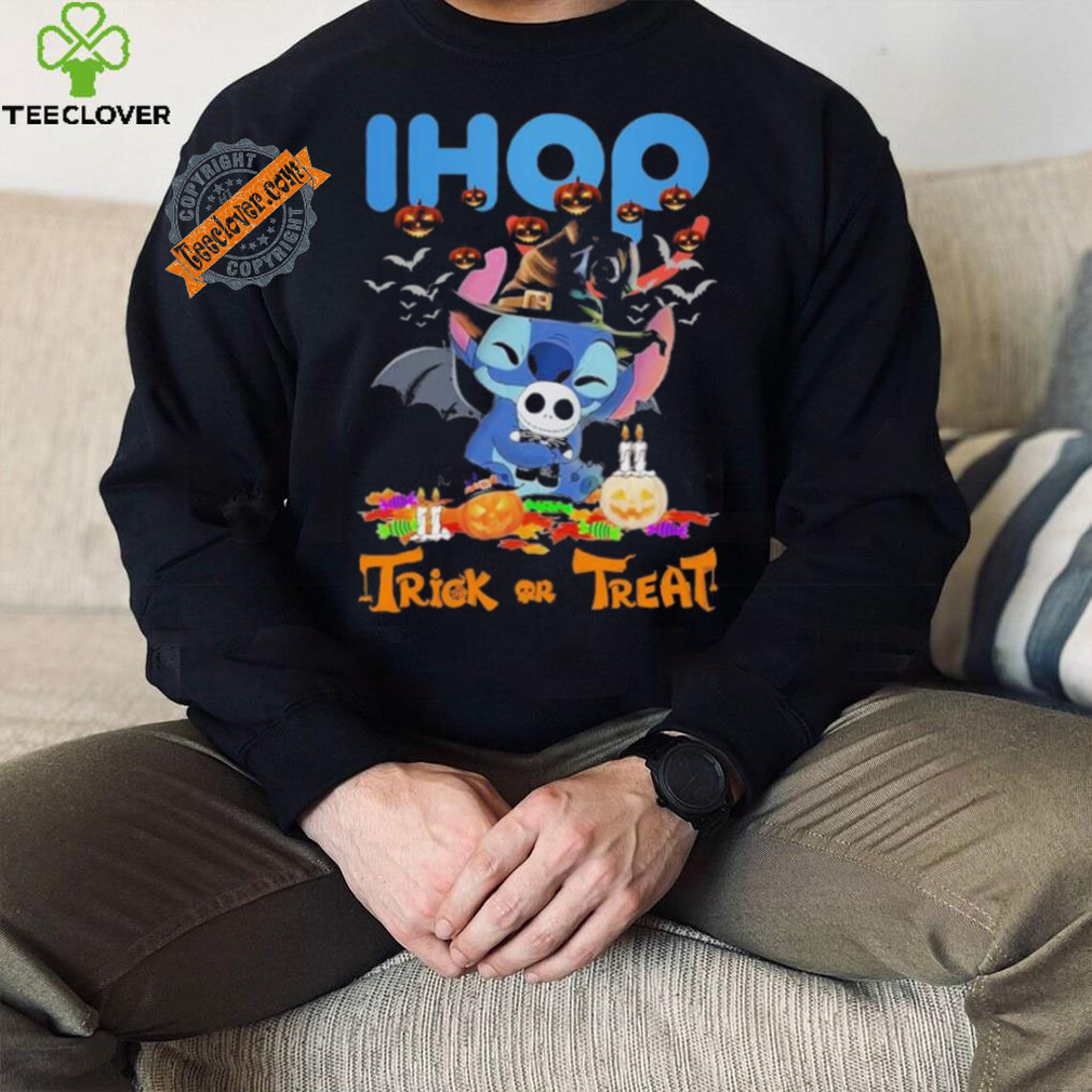 Official Baby Stitch Hug Baby Jack Skellington IHOP Trick Or Treat Halloween 2024 shirt Official Baby Stitch Hug Baby Jack Skellington IHOP Trick Or Treat Halloween 2024 shirt