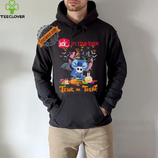 Official Baby Stitch Hug Baby Jack Skellington Jack in the Box Trick Or Treat Halloween 2024 shirt