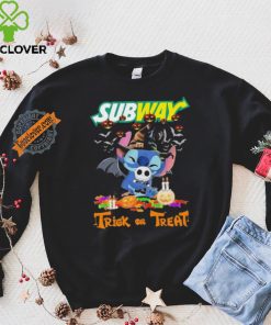 Official Baby Stitch Hug Baby Jack Skellington Subway Trick Or Treat Halloween 2024 shirt