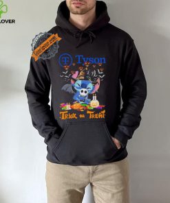 Official Baby Stitch Hug Baby Jack Skellington Tyson Trick Or Treat Halloween 2024 shirt