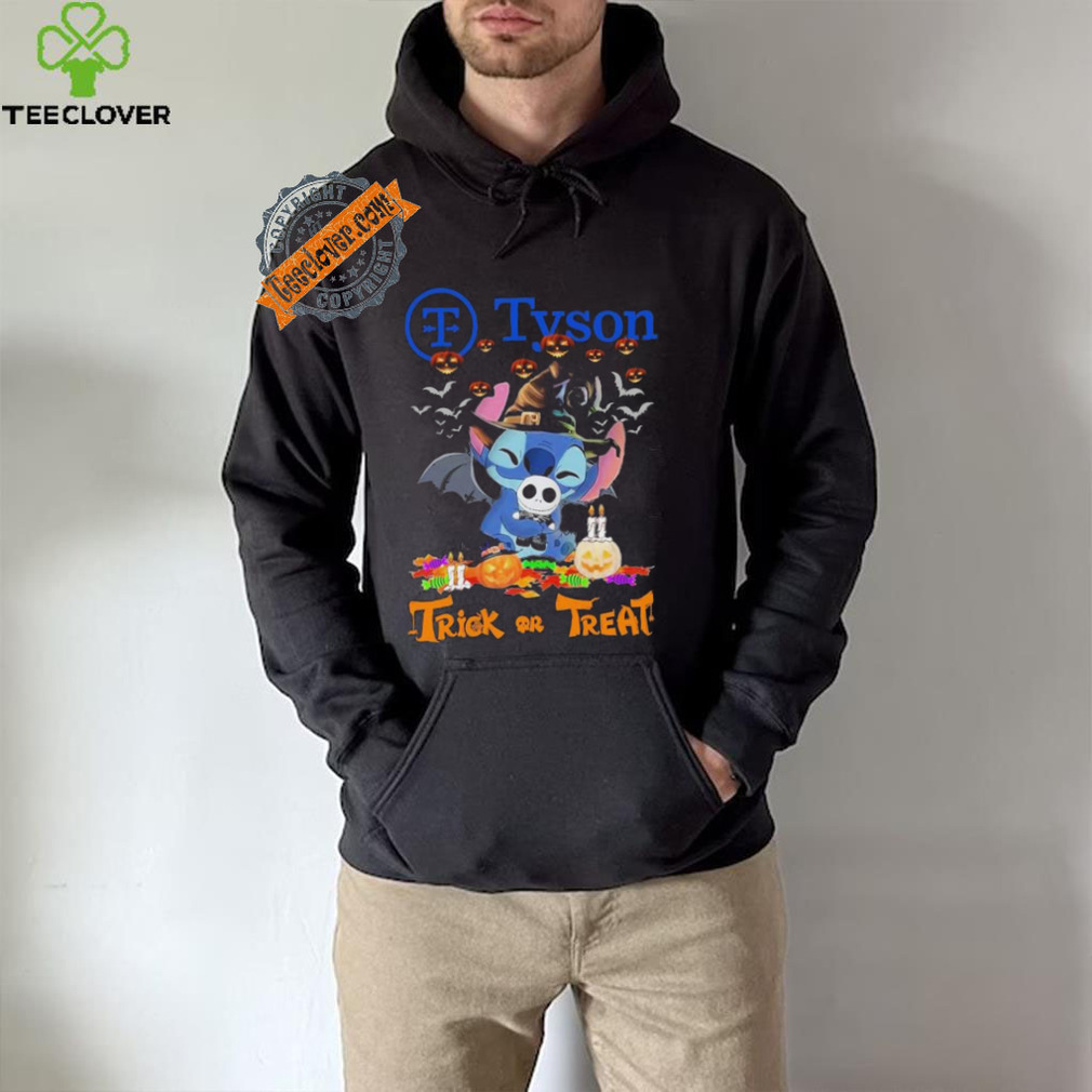 Official Baby Stitch Hug Baby Jack Skellington Tyson Trick Or Treat Halloween 2024 shirt Official Baby Stitch Hug Baby Jack Skellington Tyson Trick Or Treat Halloween 2024 shirt