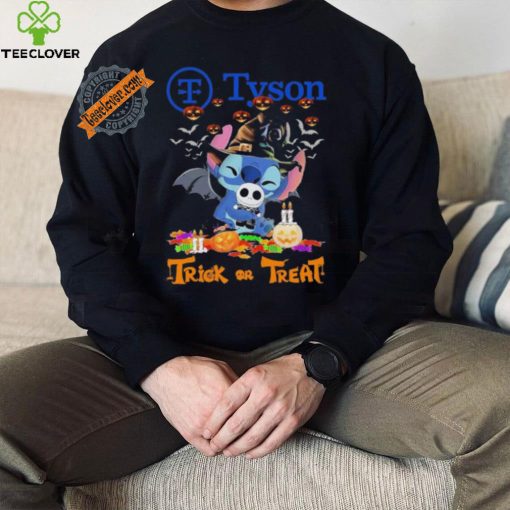 Official Baby Stitch Hug Baby Jack Skellington Tyson Trick Or Treat Halloween 2024 shirt