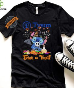 Official Baby Stitch Hug Baby Jack Skellington Tyson Trick Or Treat Halloween 2024 shirt