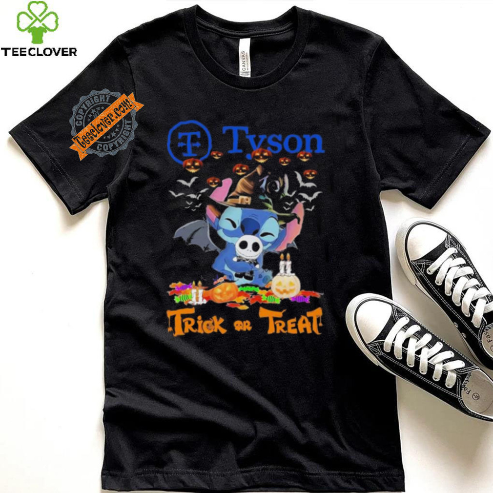 Official Baby Stitch Hug Baby Jack Skellington Tyson Trick Or Treat Halloween 2024 shirt Official Baby Stitch Hug Baby Jack Skellington Tyson Trick Or Treat Halloween 2024 shirt