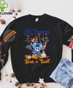 Official Baby Stitch Hug Baby Jack Skellington Tyson Trick Or Treat Halloween 2024 shirt